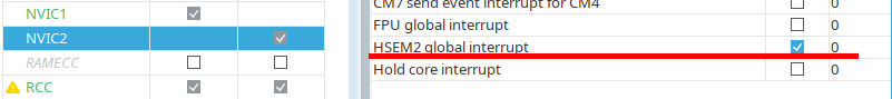 Enabling HSEM for Cortex-M4